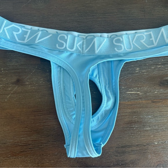 Thong - Men's Light Blue Underwear - Picture 2 of 2